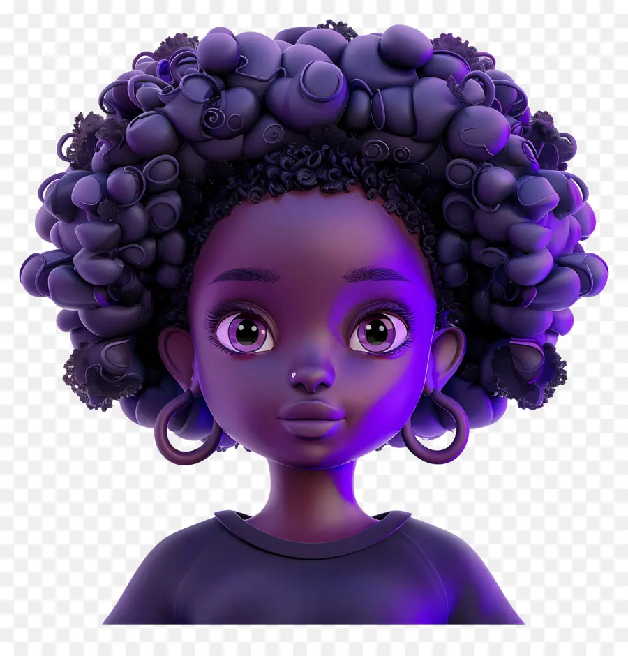Garota Negra Afro，Africano Americanos PNG