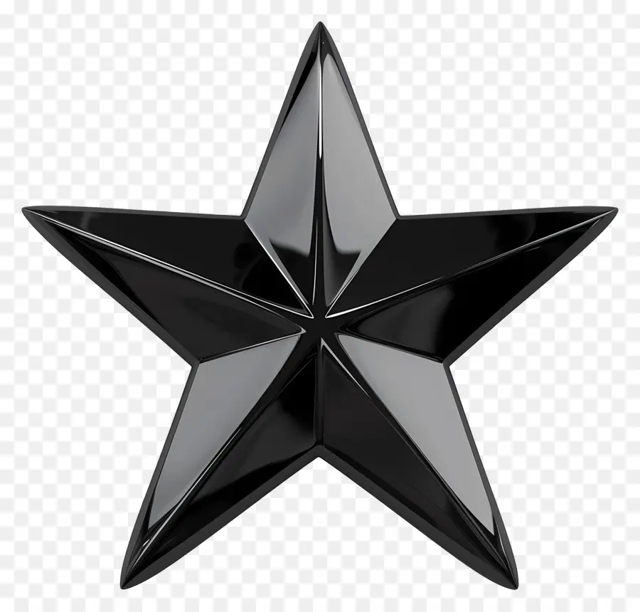 Estrela Negra，Metal Reflexivo PNG