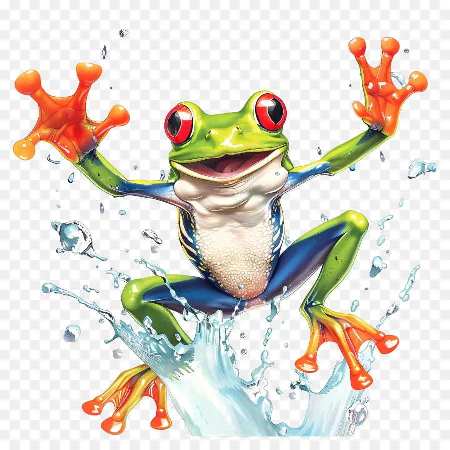 Frog Salting Day，Cartoon Sapo PNG