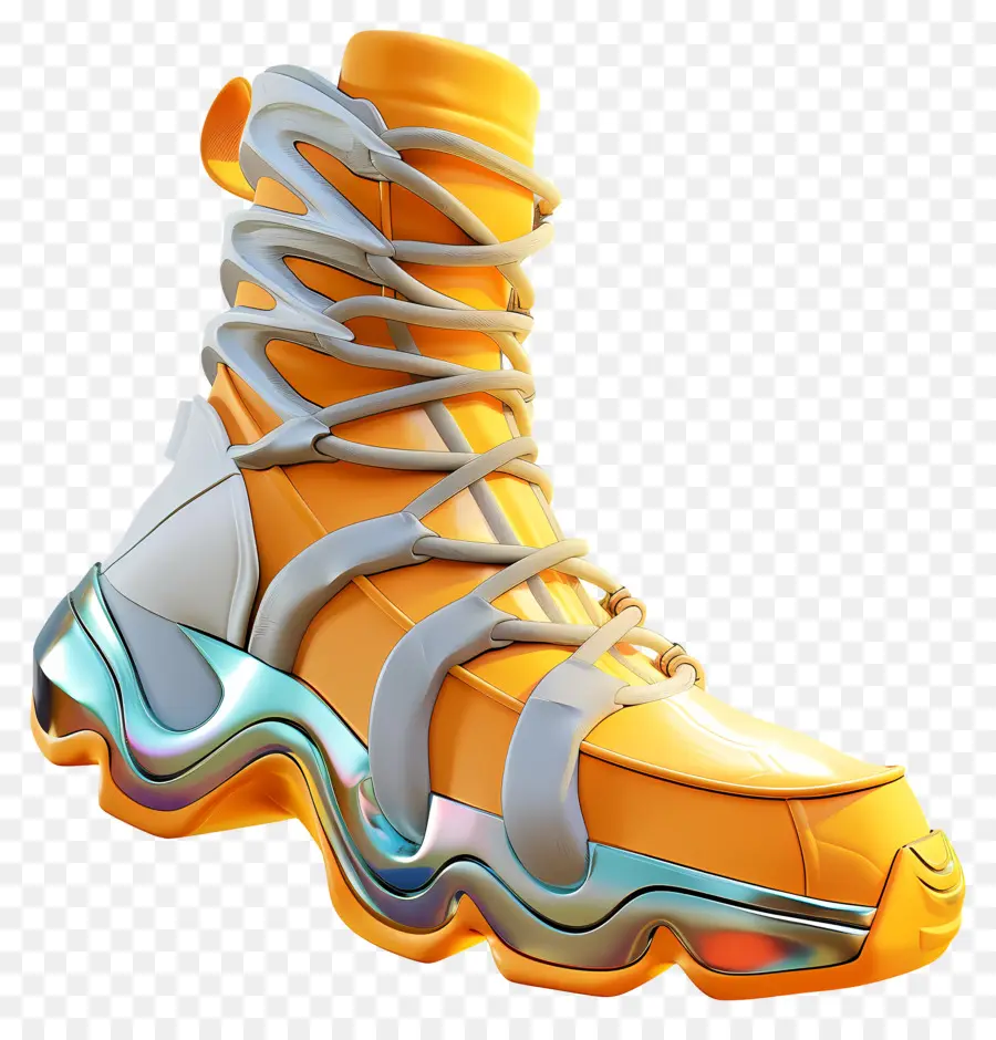 Boot De Esportes，Sapato Amarelo PNG