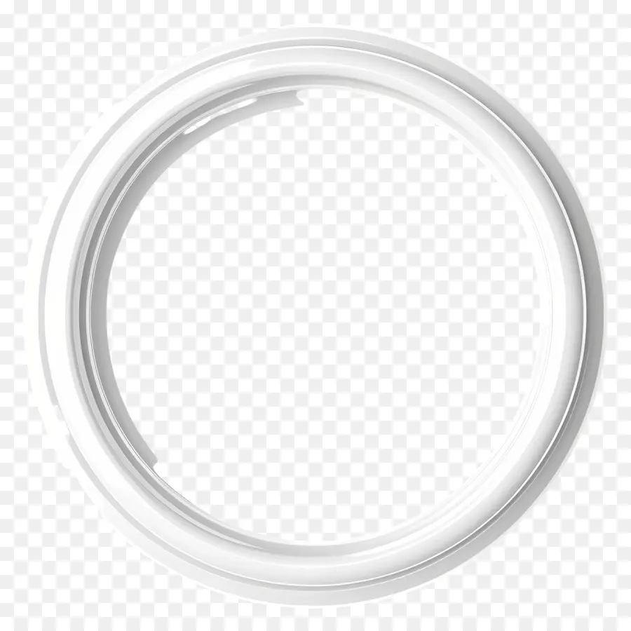 Círculo Branco，Anel Circular PNG