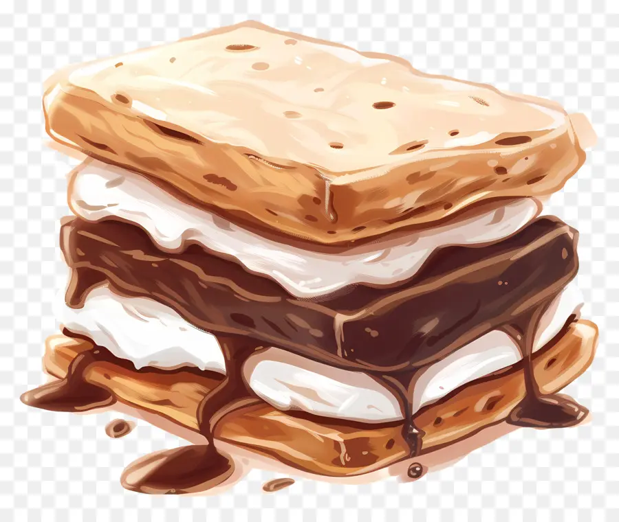 Ice Cream Sandwich，Smores PNG