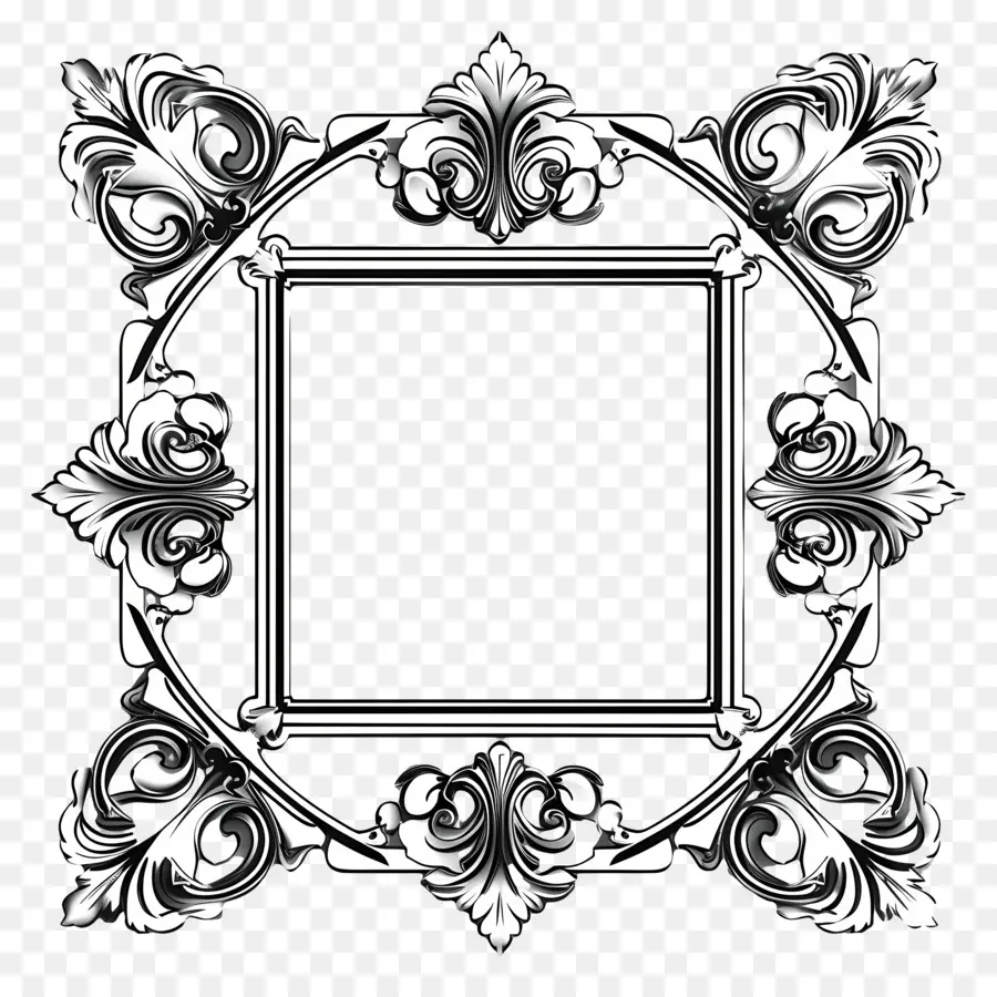 Quadro，Floral Moldura PNG