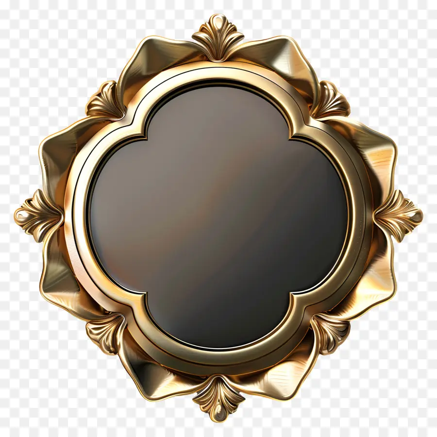 Placa De Ouro，Moldura De Ouro PNG