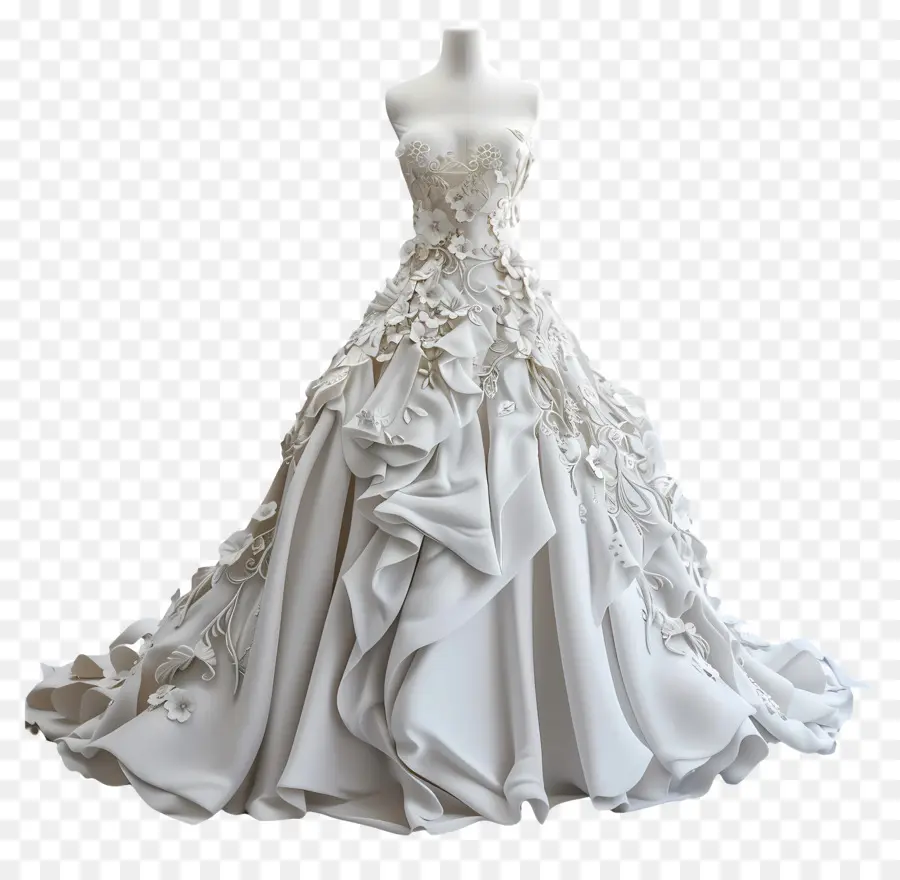 Vestido De Noiva，Vestido De Casamento Branco PNG