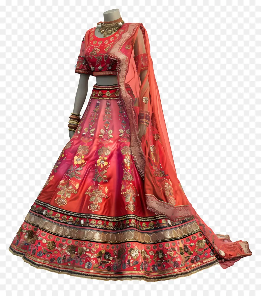 Vestido De Noiva Indiano，Vestido De Noiva Vermelho PNG