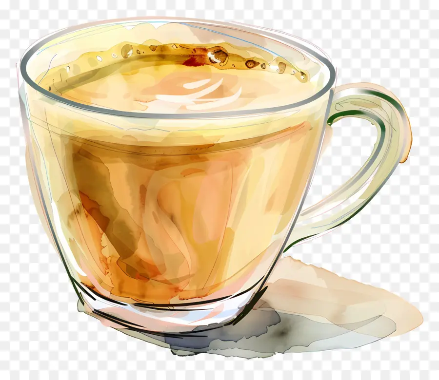 Xícara De Café，Pintura Digital PNG