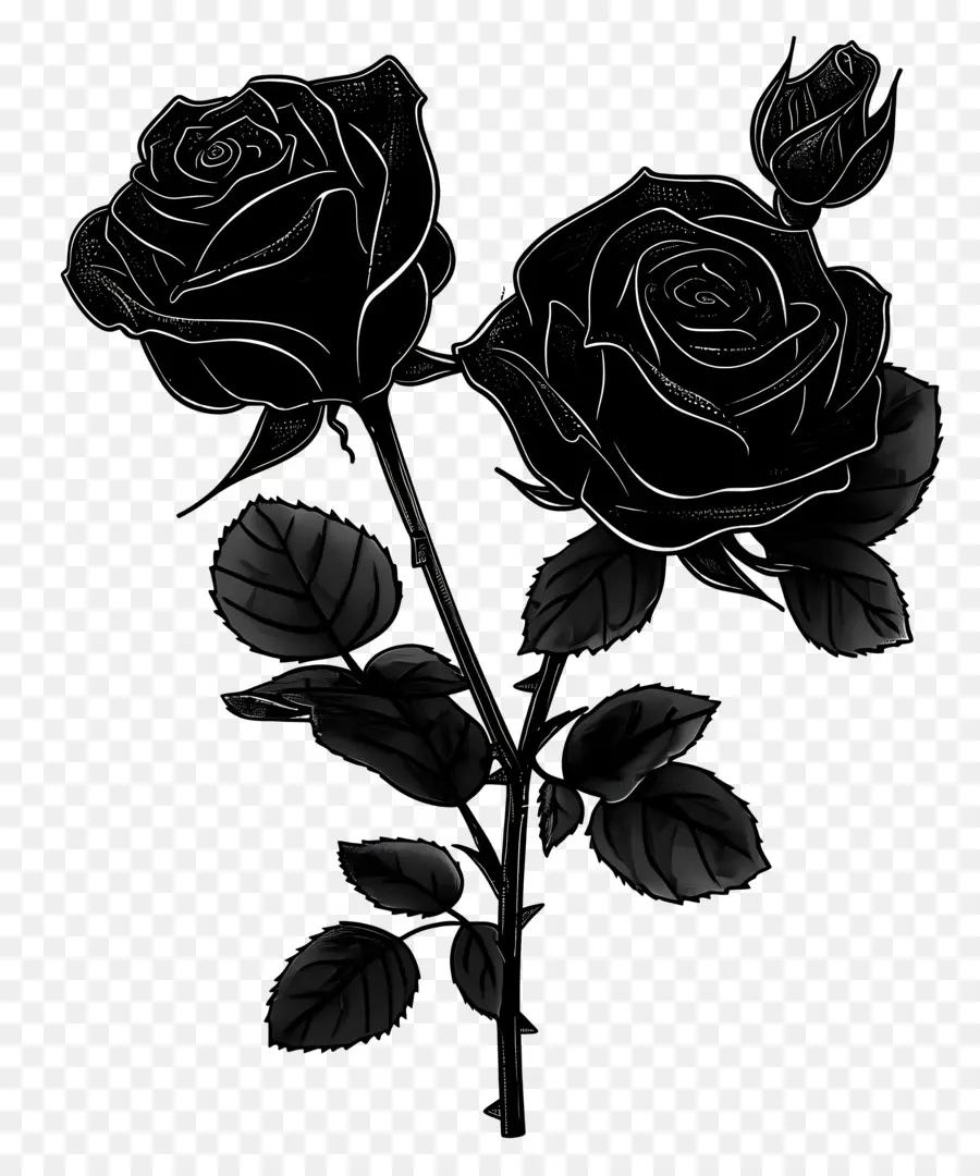 Rosas Pretas，Rosas PNG