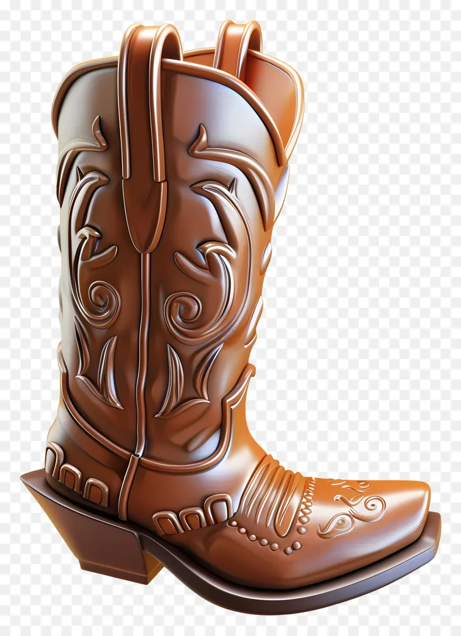 Cowboy Boot，Couro PNG