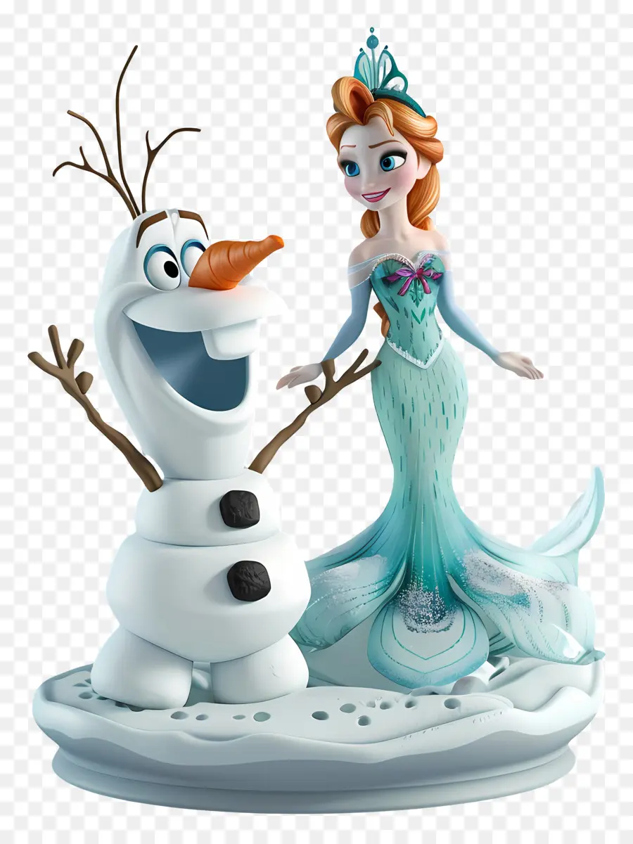 Congelados Olaf，Elsa PNG