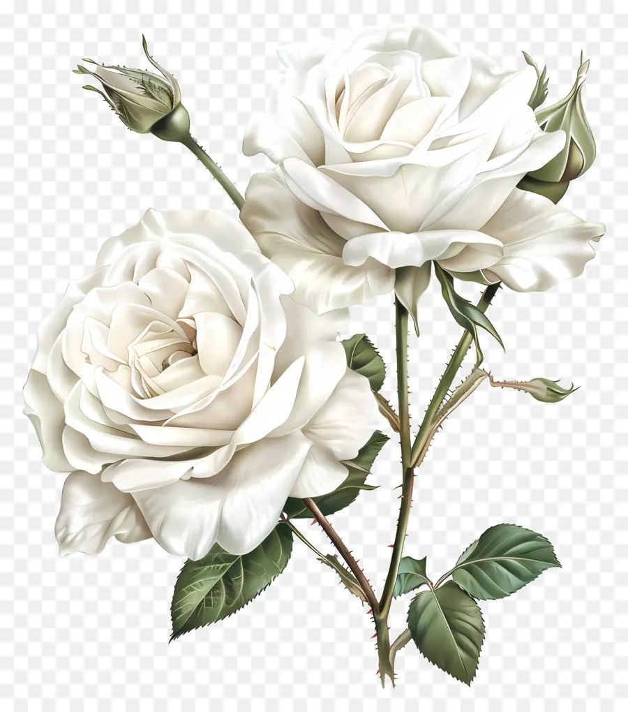 Rosas Brancas，Rosa Branca PNG
