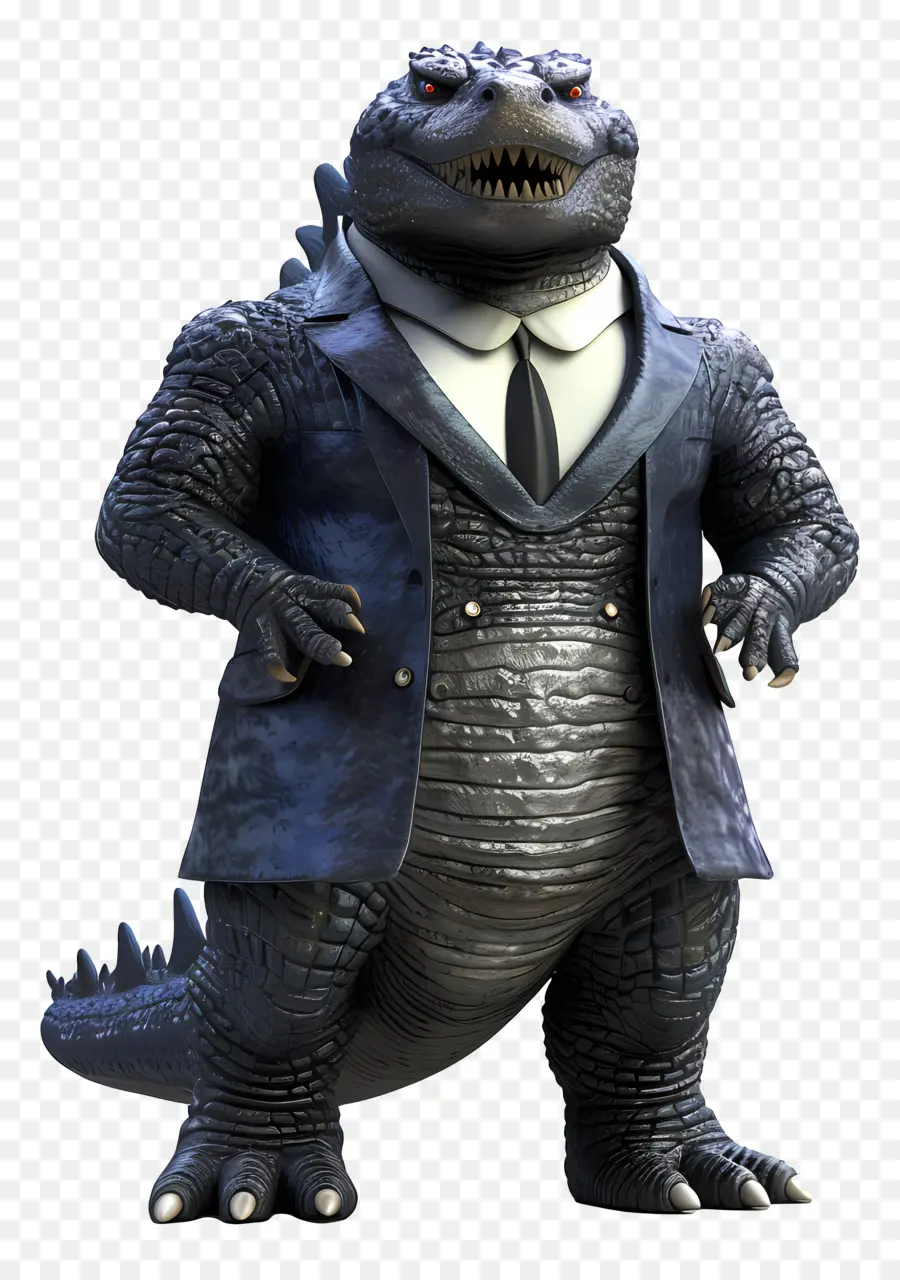 Figura De Ação Do Godzilla，Lagarto De Terno PNG