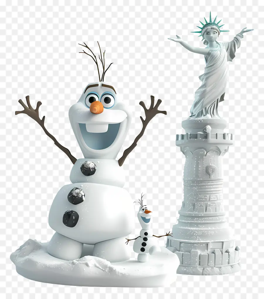 Congelados Olaf，Boneco De Neve PNG