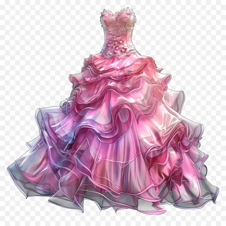 Vestido De Noiva Chanel，Vestido Rosa PNG