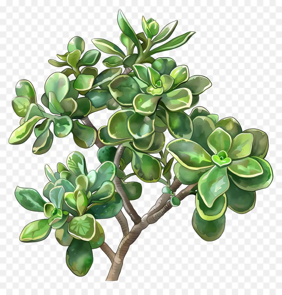 Crassula Jade，Suculenta Planta PNG