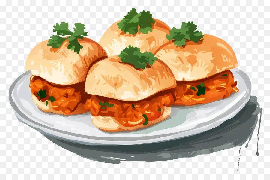 Vada Pav，Sanduíche De Frango PNG