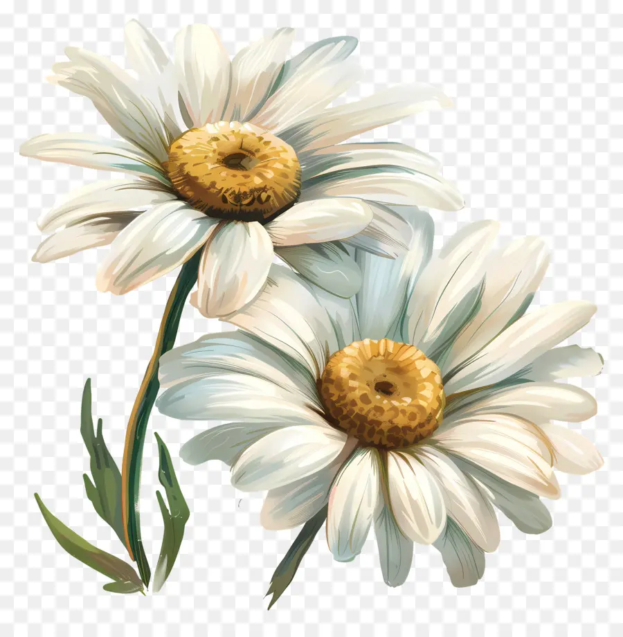 Daisies Flowers，Margarida Flores PNG