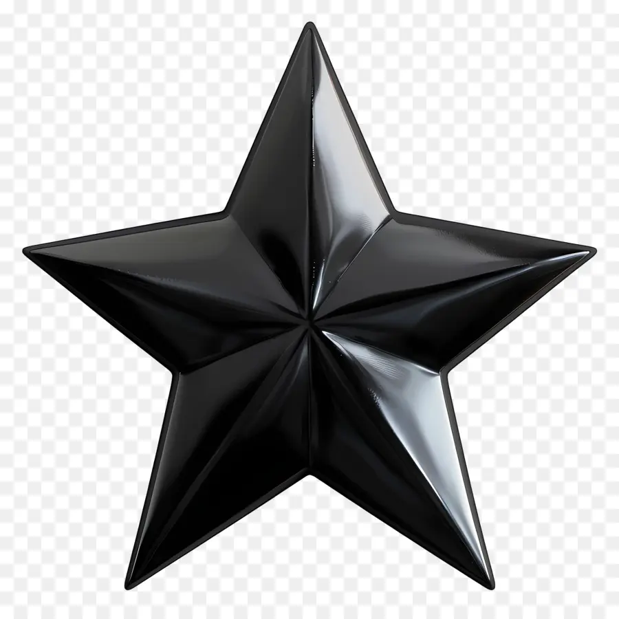 Estrela Negra，Estrela Metálica PNG