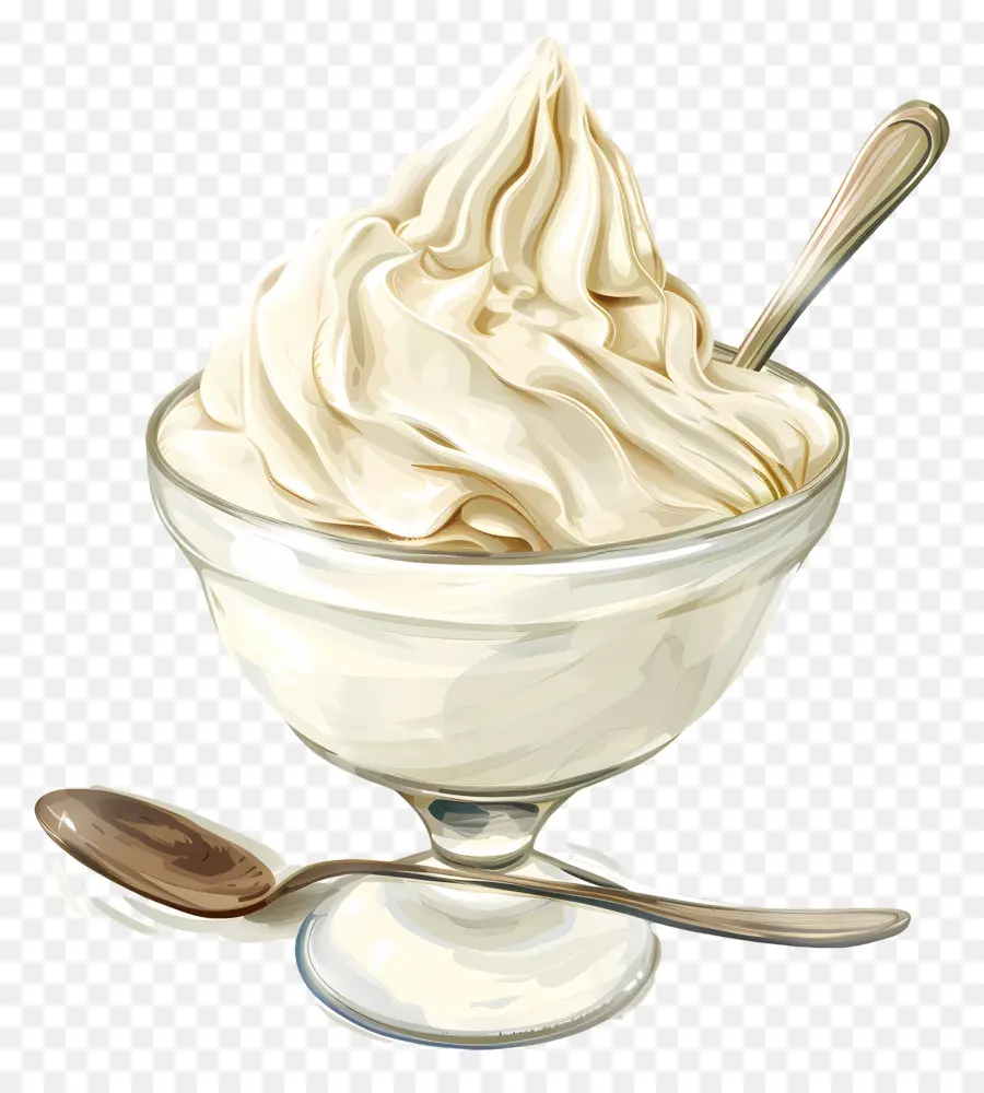 Gelado De Baunilha，Chantilly PNG