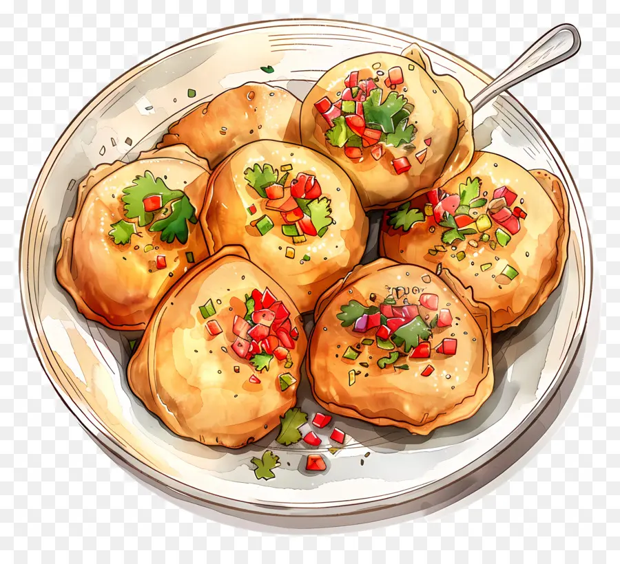 Panipuri，Asas De Frango PNG