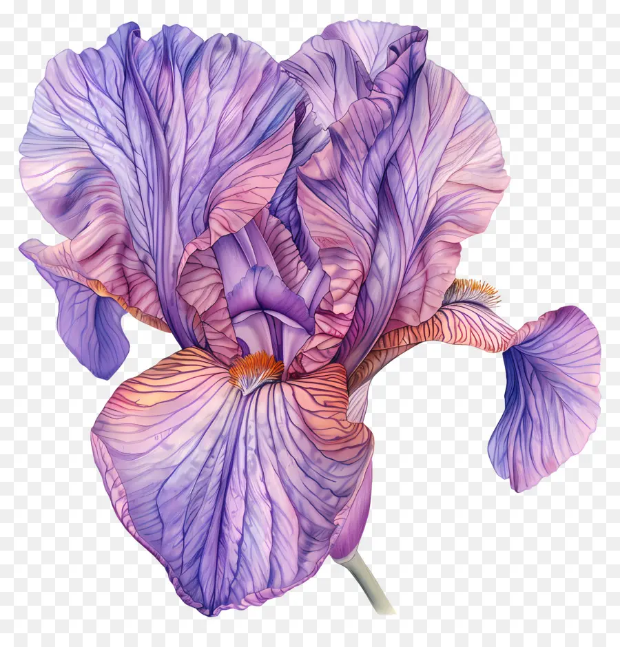 Flor De Iris，Roxo PNG