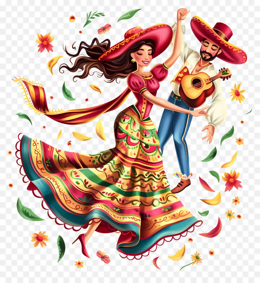Cinco De Mayo，Dança Tradicional Mexicana PNG