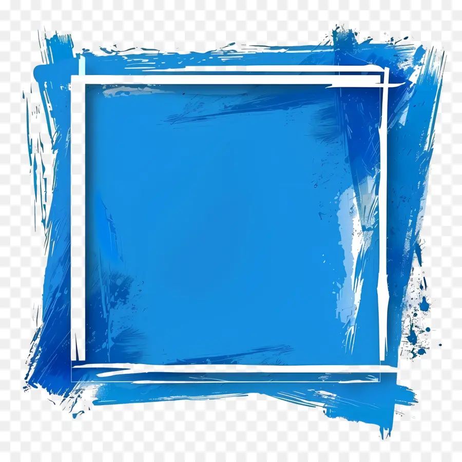 Quadro Azul Quadrado，Quadro Quadrado Azul PNG