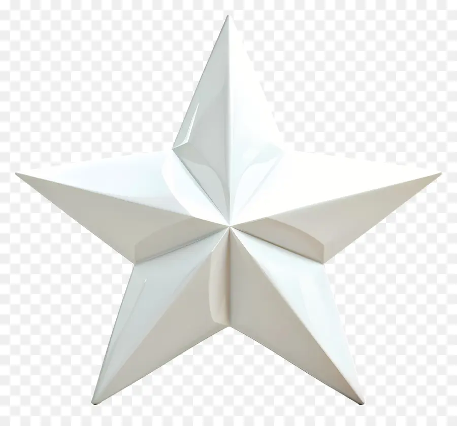 Estrela Branca，Modelo 3d PNG