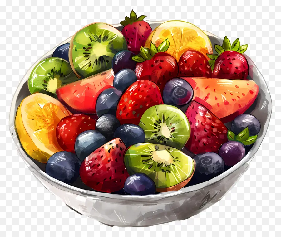 Salada De Frutas，Frutas Frescas PNG