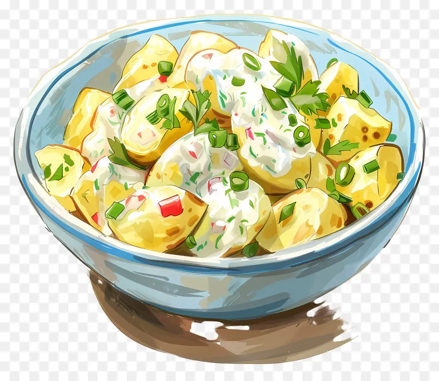 Salada De Batata，Dill PNG