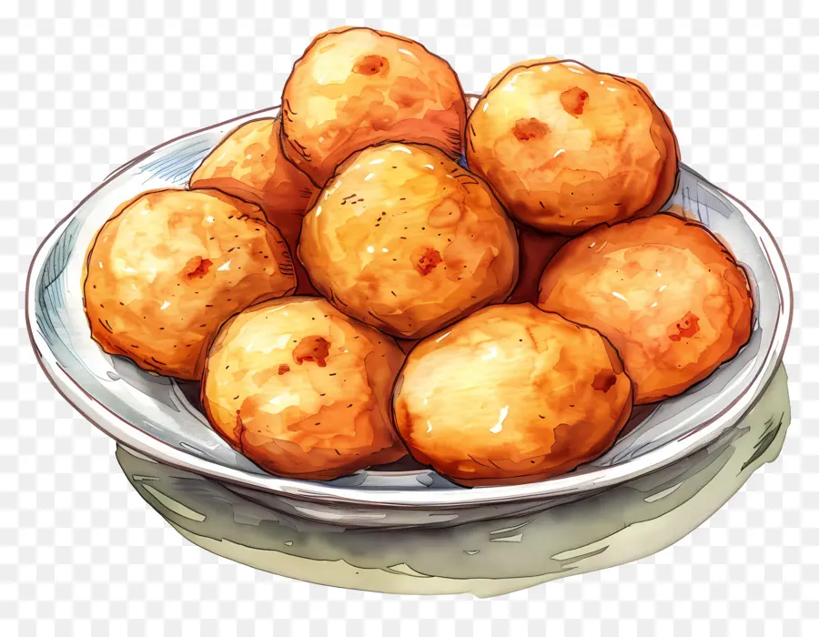 Batata Vada，Bolas Fritas PNG