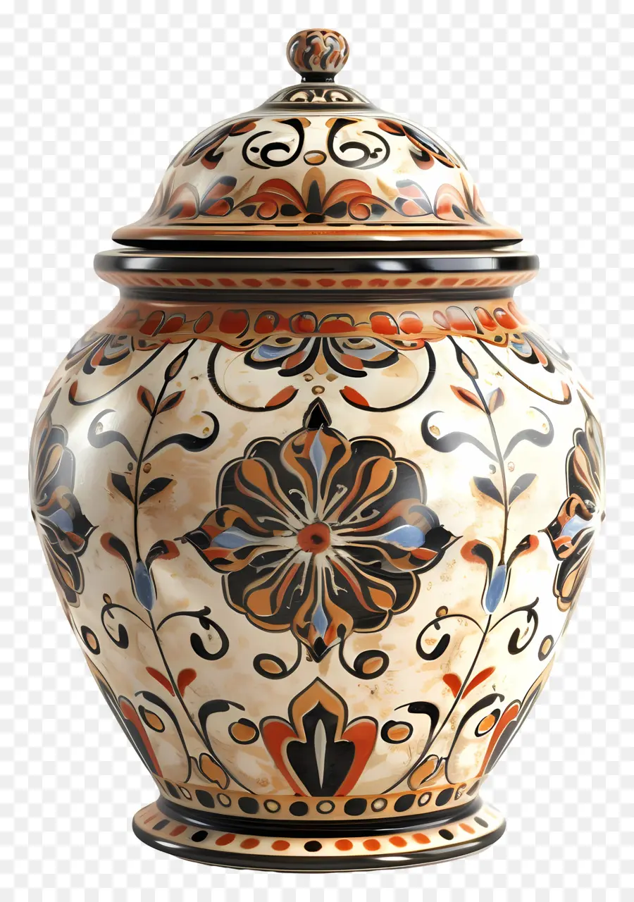 Jarra De Armazenamento Em Cerâmica，Vaso Decorativo PNG