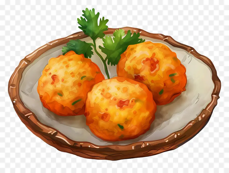 Batata Vada，Bolas De Massa Frita PNG