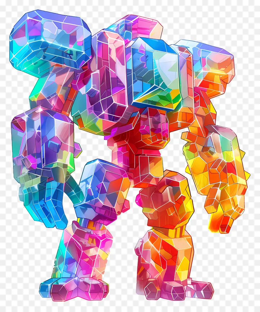 Roblox，Robô Colorido PNG