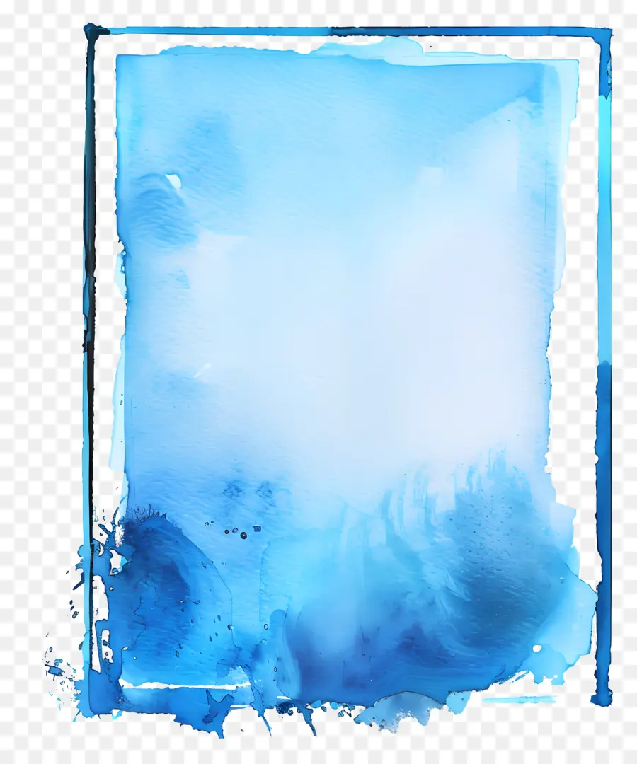Retângulo Blue Frame，A Arte Abstrata PNG