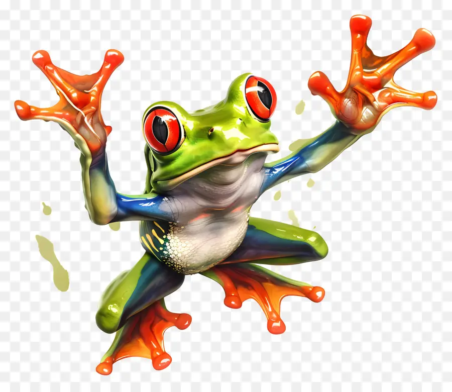 Frog Salting Day，Cartoon Sapo PNG