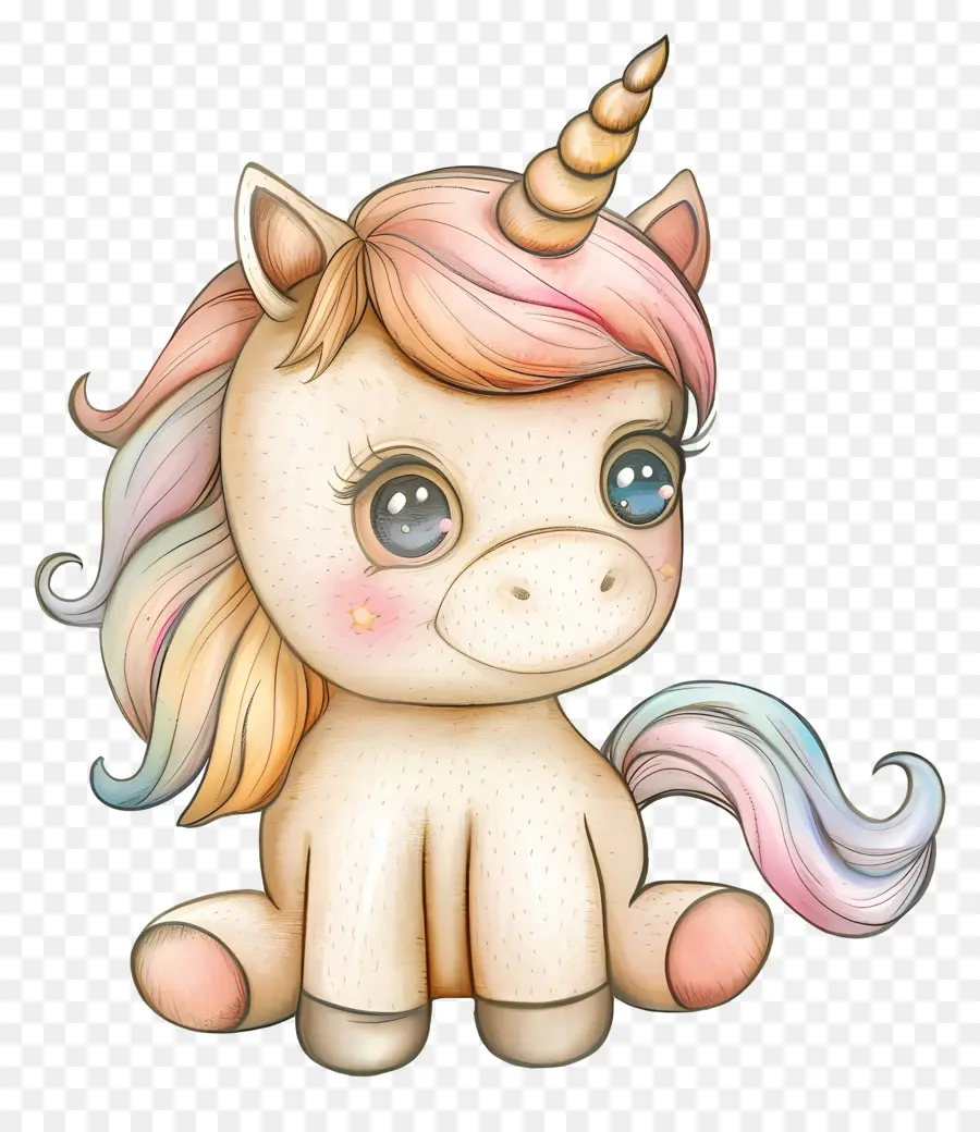 Unicórnio Do Bebê Kawaii，Unicórnio PNG