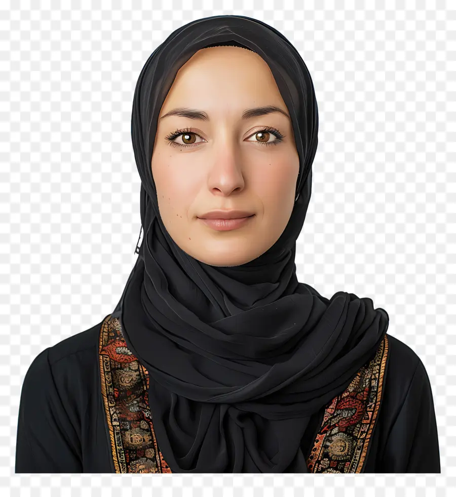 Retrato Mulher Hijab，Mulher PNG