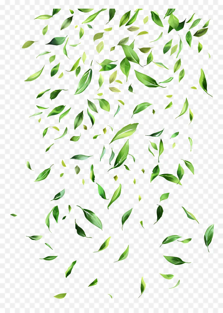 Folhas De Salgueiro Voador，Folha Verde PNG