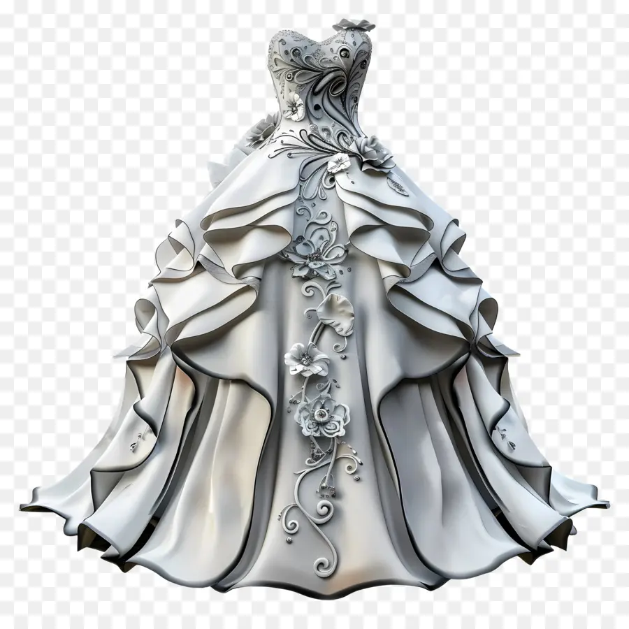 Vestido De Noiva，Renda PNG