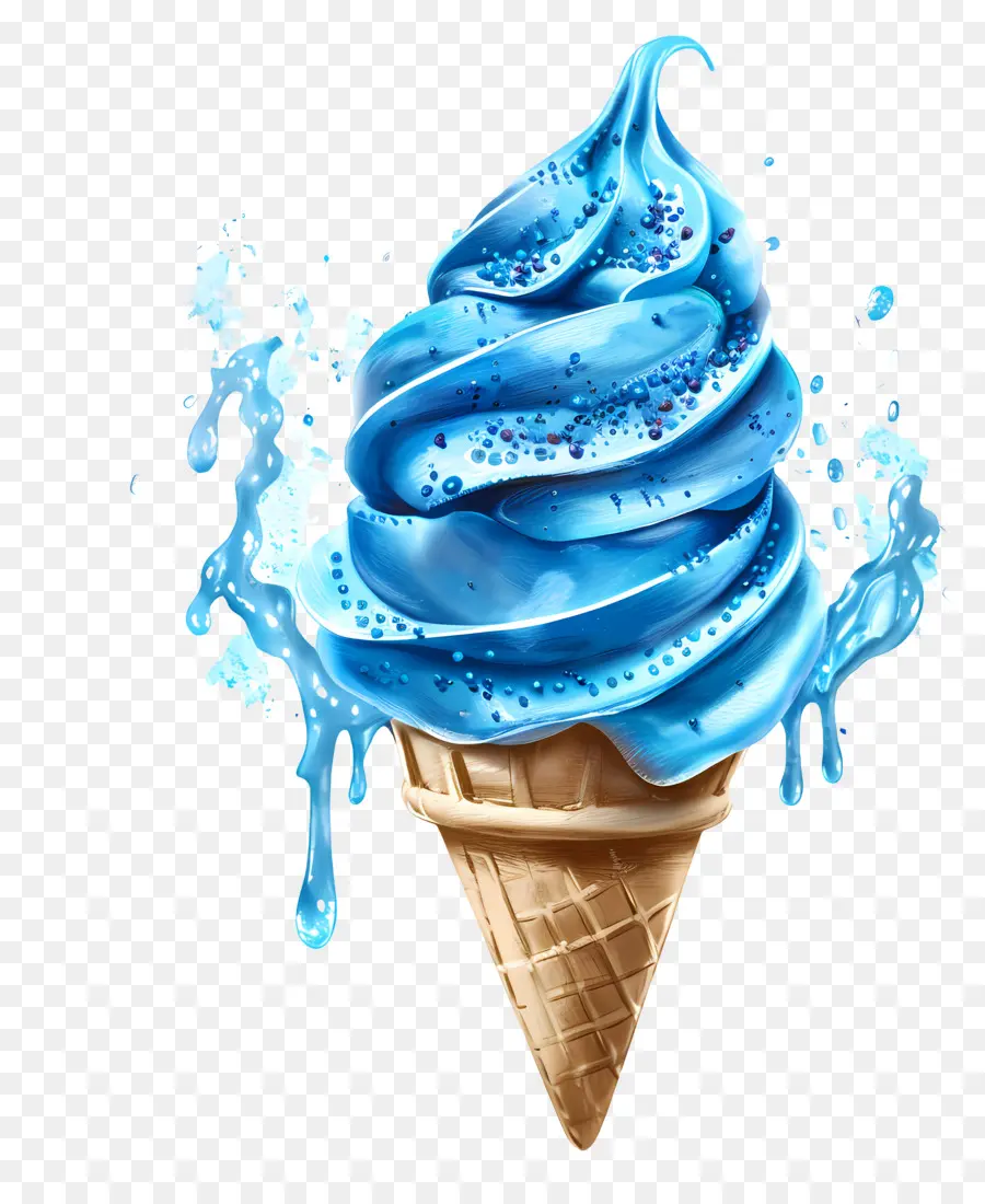 Blue Ice Cream，Cores Do Arco íris PNG