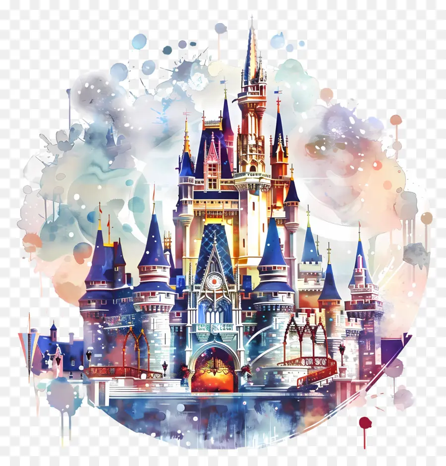 A Disney Castle，Castelo Da Cinderela PNG