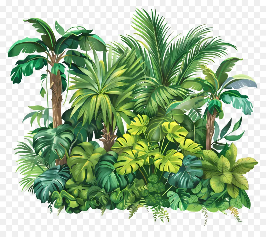 Vegetação Exuberante，Selva Tropical PNG