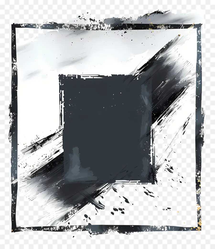 Quadro，Preto E Branco Pintura PNG