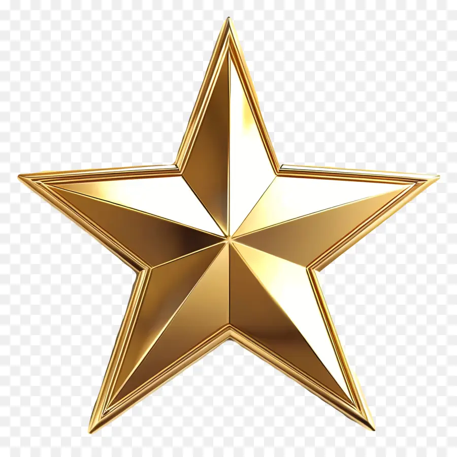 Estrela De Ouro，Estrela De Metal PNG