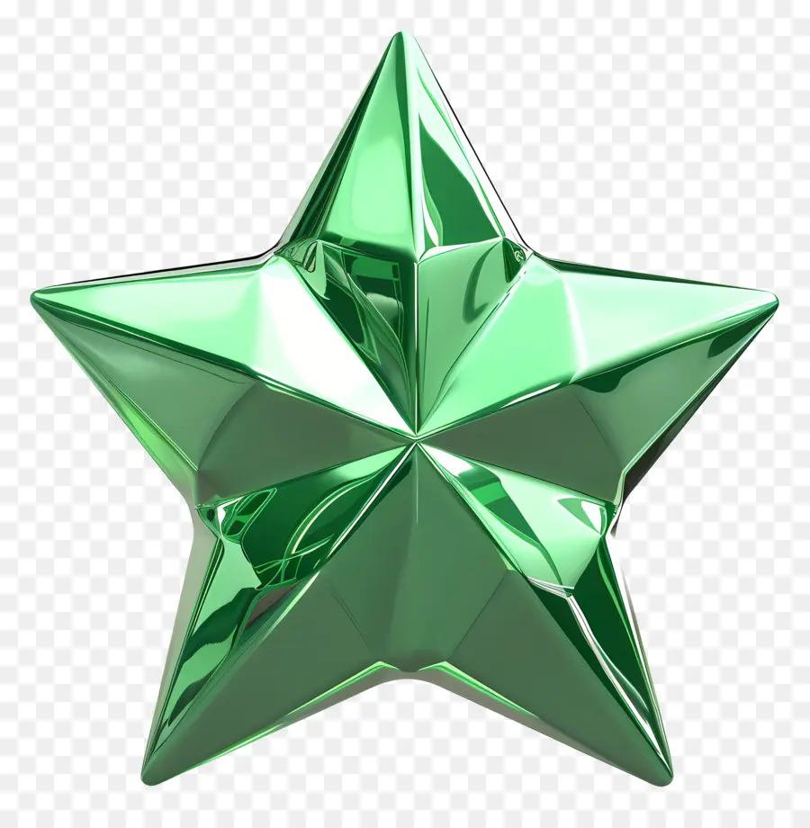 A Estrela Verde，Modelo 3d PNG