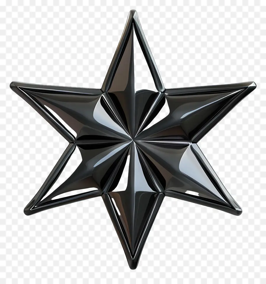 Estrela Negra，Superfície Metálica PNG