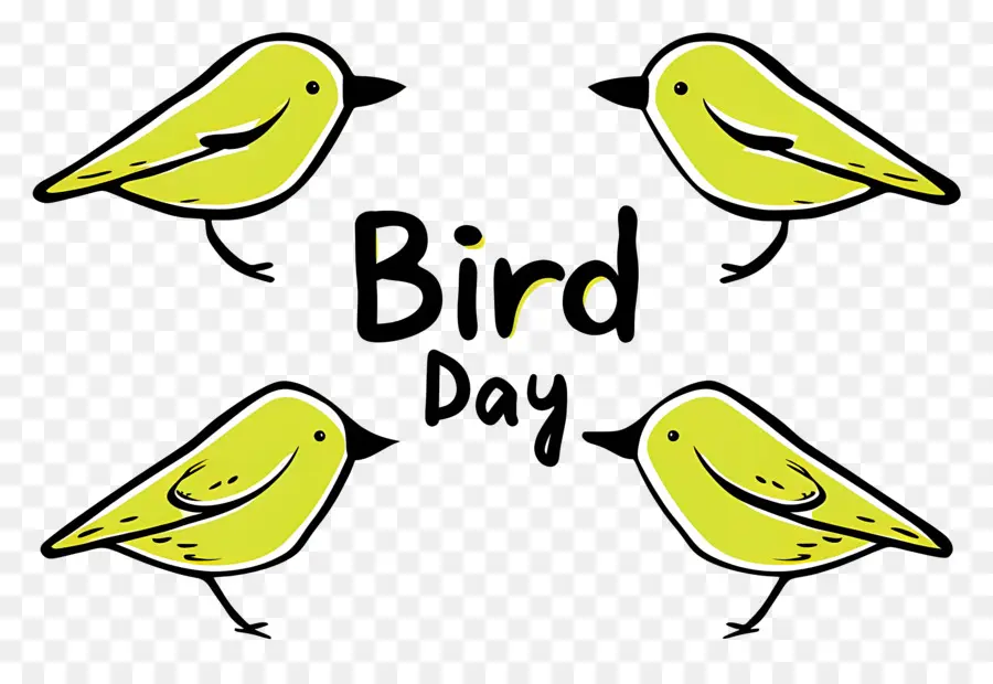 Pássaro Dia，Amarelo Aves PNG