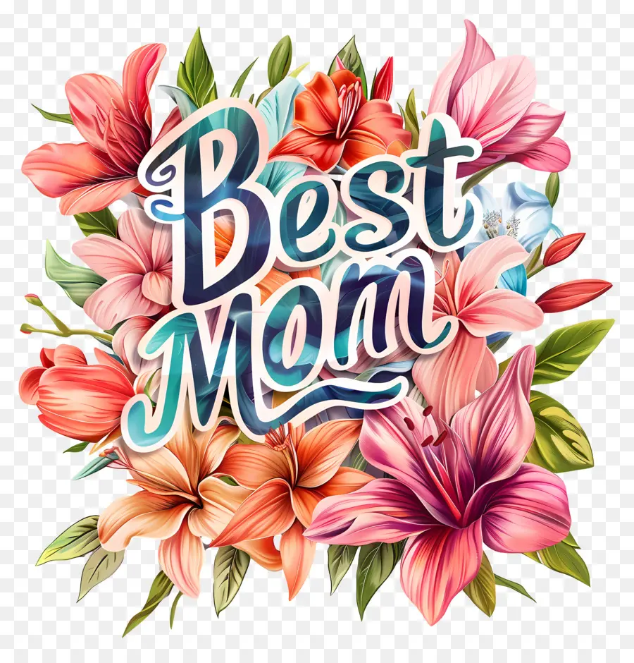 Melhor Mãe，Flores PNG