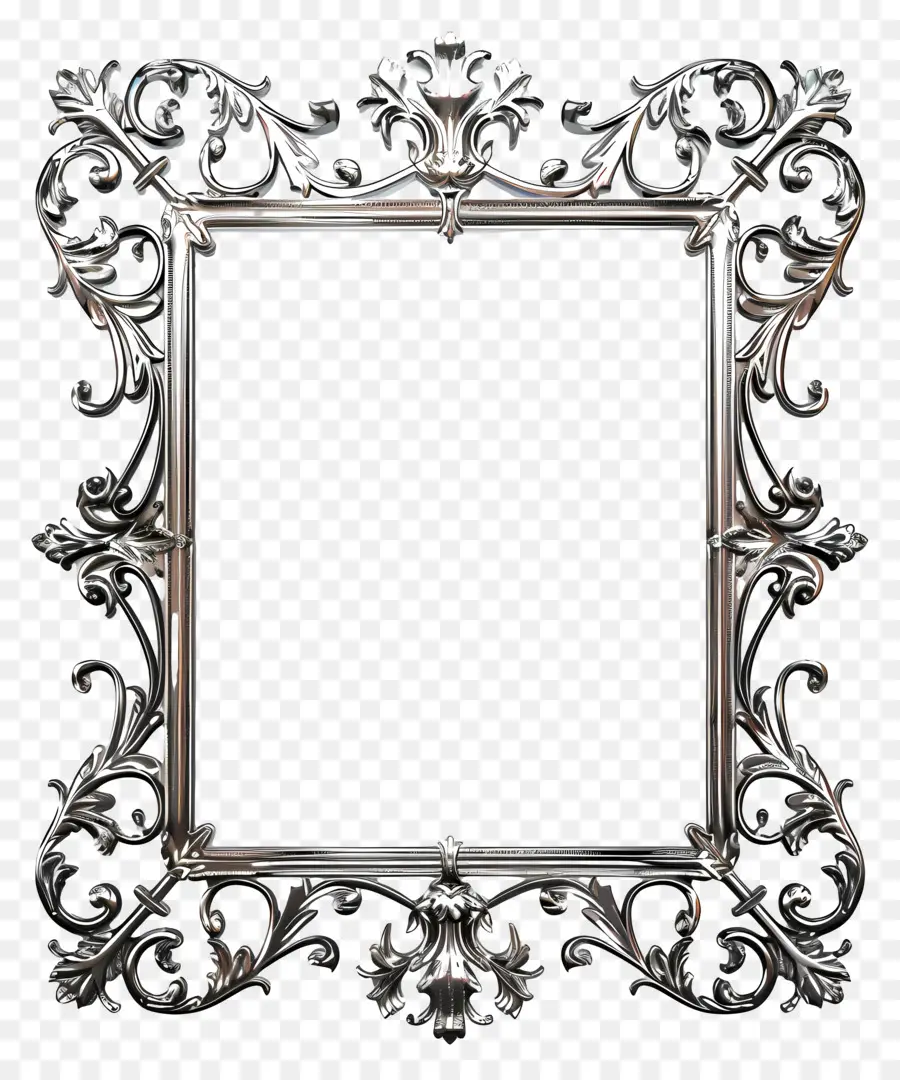 Frame Do Metal，Moldura De Prata PNG